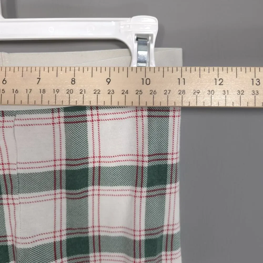 WONDERSHOP Kids Unisex Pajama Set‎ 8 at Target 100% Cotton Plaid Check Green Red